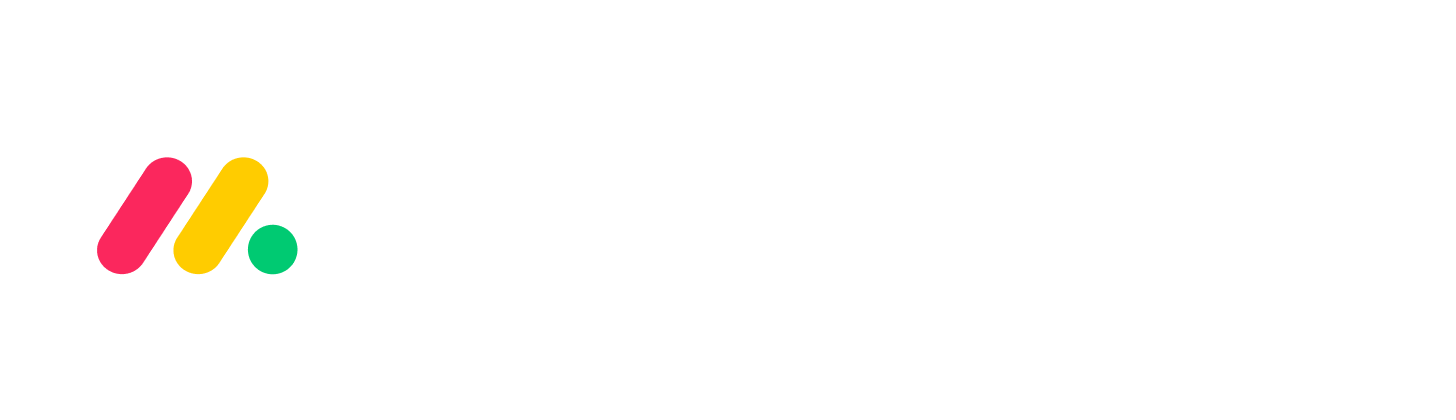 monday.com white logo